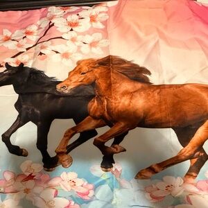 Floral Horse Print bedding